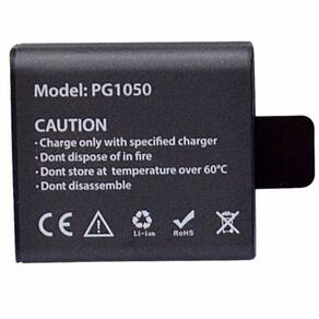 Bateria Eken Pg1050 Li-Ion 3.7 V 1050Mah Extra Para Câmera H9r H9rs H6s Sjcam H9rs S60 M10