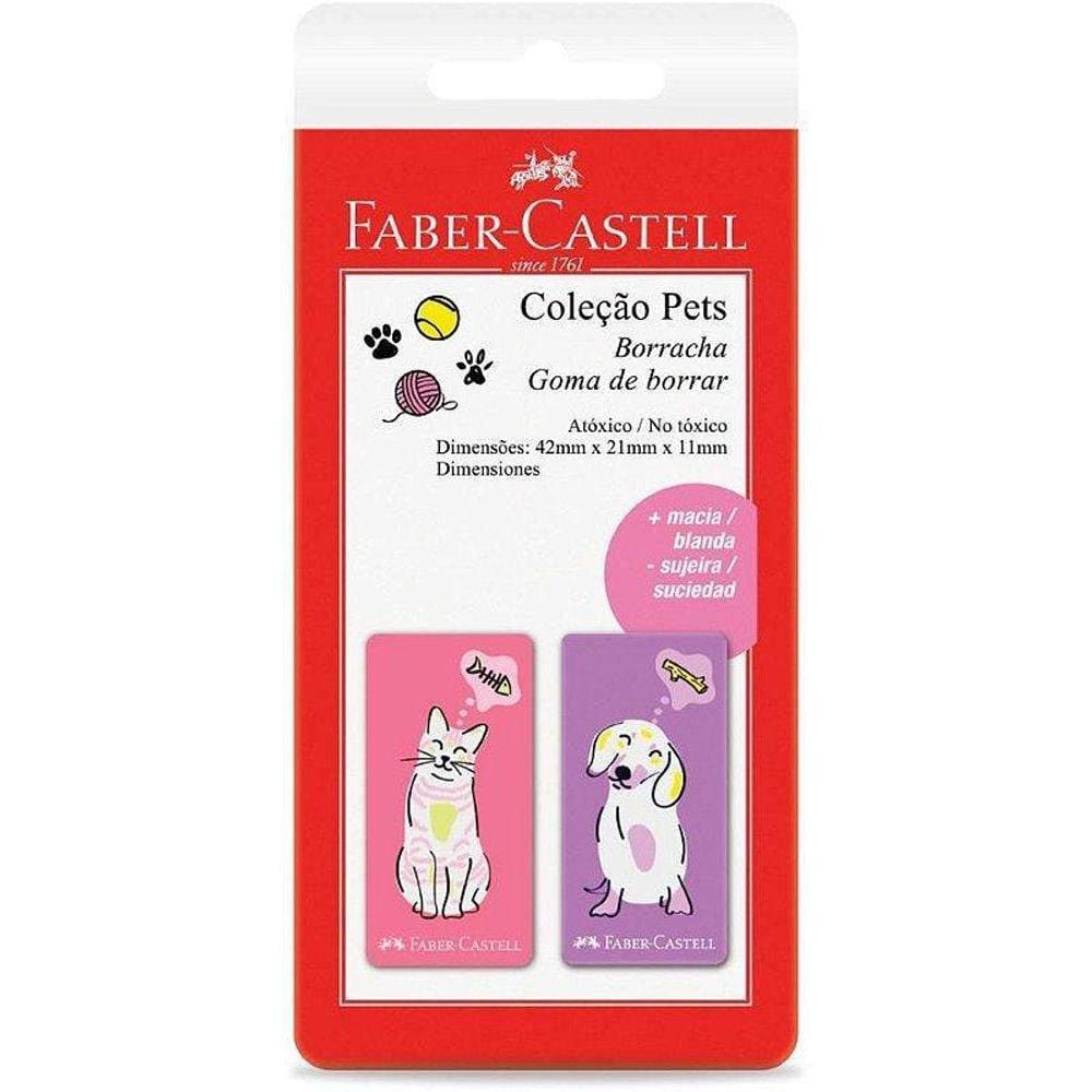 Borracha Colorida Pets Rosa E Roxa