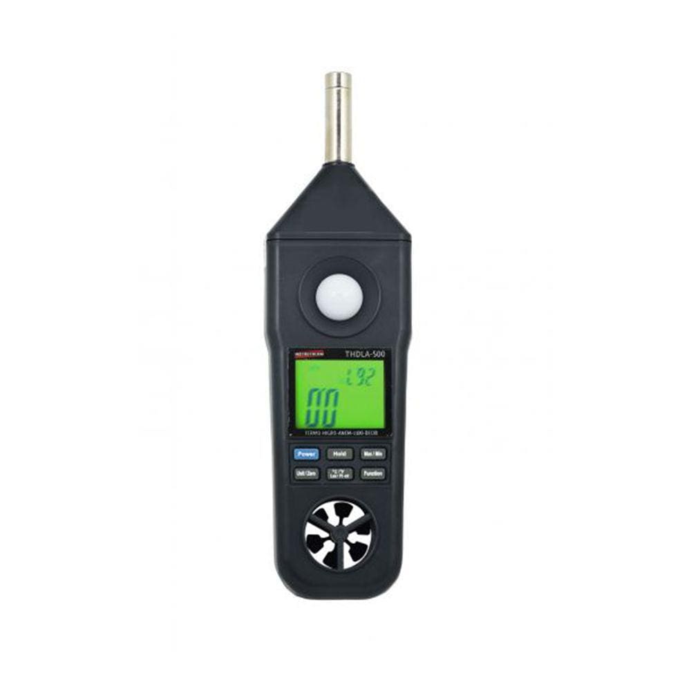 Termo Higrômetro Digital Sonômetro Luxímetro Anemômetro Termômetro Rs-232 Thdla-500 Portátil Instrutherm Com Certificado
