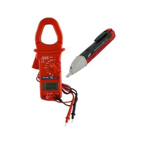 Kit Alicate Volt Amperímetro Digital Va-910 Diodo Continuidade Detector Tensão Visual Tv-600 Portátil Instrutherm