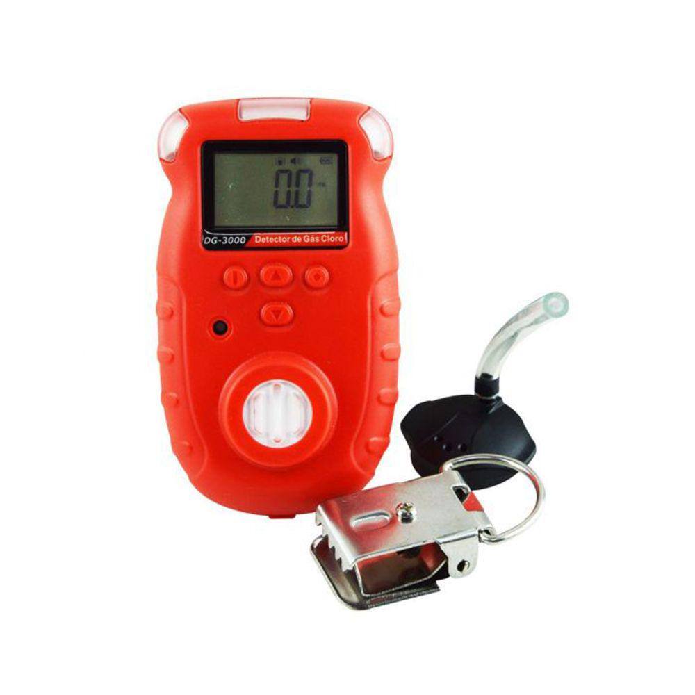 Detector Digital Cloro Ar Faixa 0 a 20Ppm Mcu Alarme Vazamento Sensor Dg-3000 Portátil Instrutherm Estojo Certificado