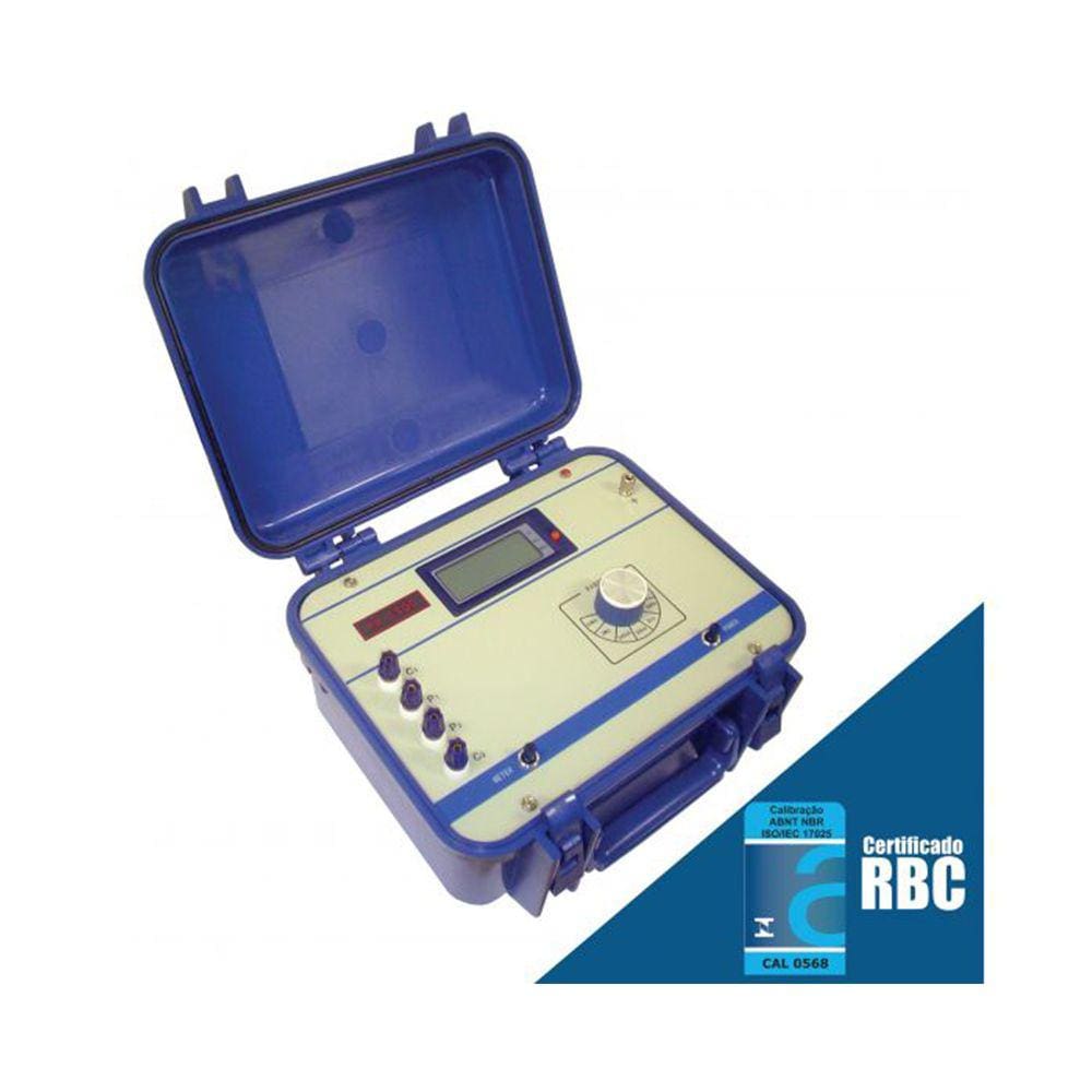 Ponte Kelvin Grande Alcance Resistência Lcd Data Hold Pk-1500 Portátil Instrutherm Certificado Calibração Acreditada Rbc