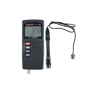Kit Medidor Ph Digital 0,00 A 14,00 Datalogger Ph-1900 Eletrodo Ph Tipo Combinado Policarbonato Vidro Bnc Epc-70