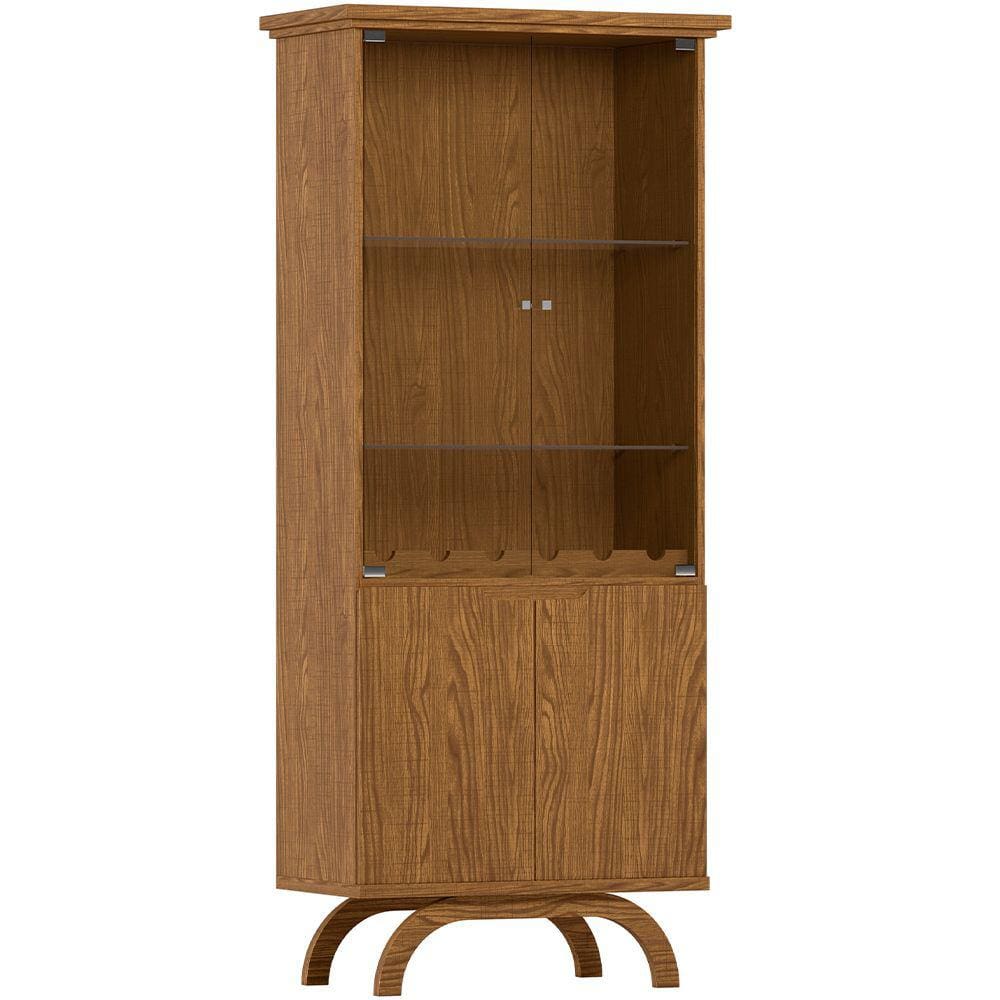 Cristaleira Para Sala de Jantar Bar Adega 4 Portas Vicky N01 Ypê - Lyam Decor