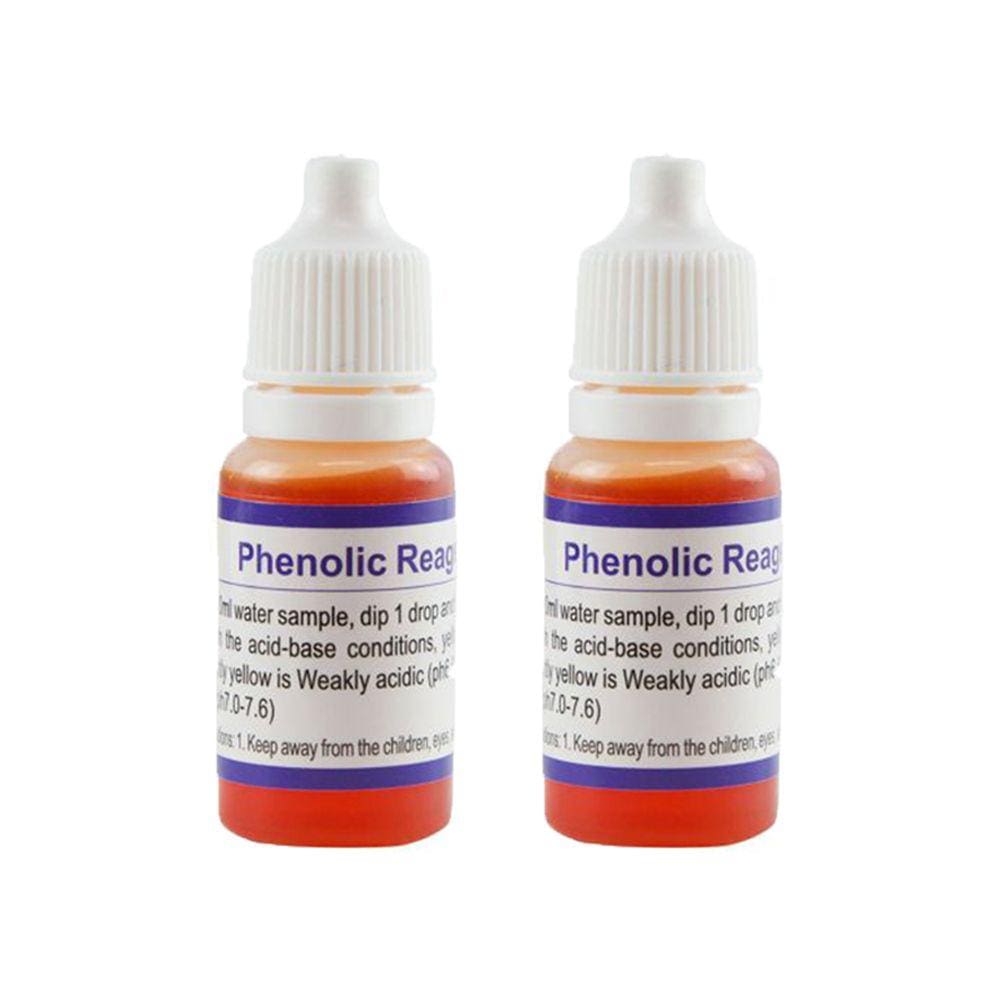 Kit 2 Reagente Srf-110 Determinação 10Ml Baixa Acidez Alcalinidade 6 e 7,6 Ph Fénolico Piscicultura Instrutherm