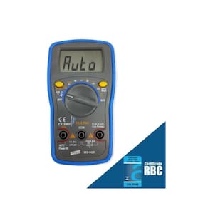 Multímetro Digital Tensão Resistência Corrente Continuidade Rede Logica True Rms Md-610 Portátil Com Certificado Rbc