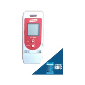 Datalogger Digital Temperatura Umidade 32000 Leituras Alarme Usb Ht-900 Portátil Instrutherm Com Certificado Rbc