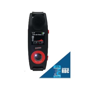 Dosímetro Digital Ruído Oled 35 A 140Db 680 Horas Filtro Banda Microfone Dos-1000x Wheel Portátil Com Certificado Rbc