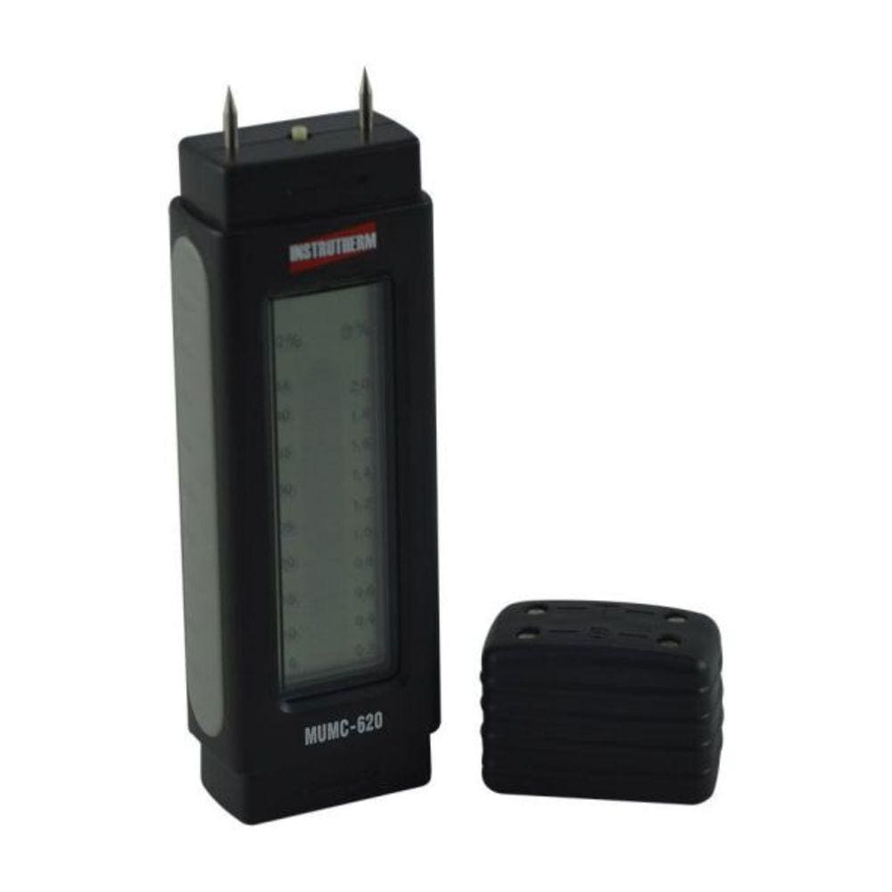 Medidor Umidade Digital Madeira Papelão Concreto Materiais Rígidos Eletrodo Mumc-620 Portátil Instrutherm Certificado