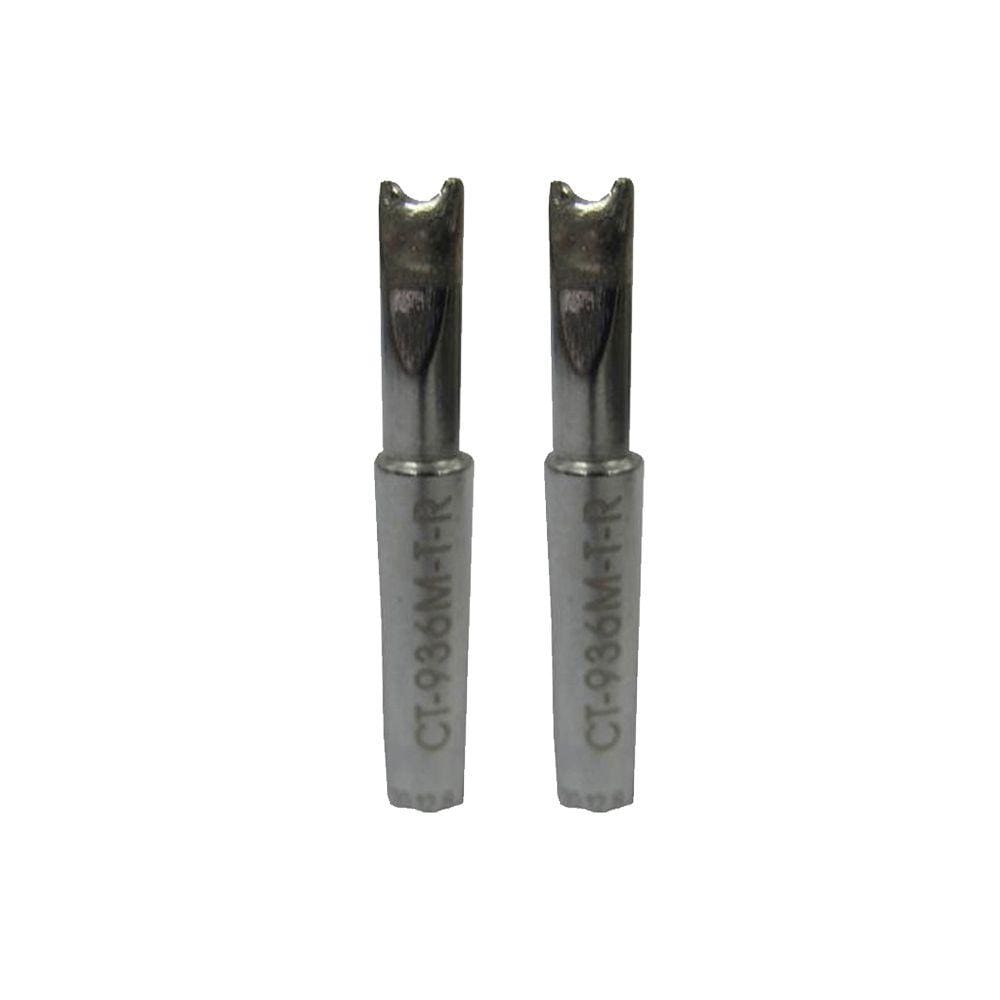 Kit 2 Ponta Côncava Ferro Pf-300 5,1Mm Abertura Utilizada Estação Solda Esd-905 Es-915 Instrutherm