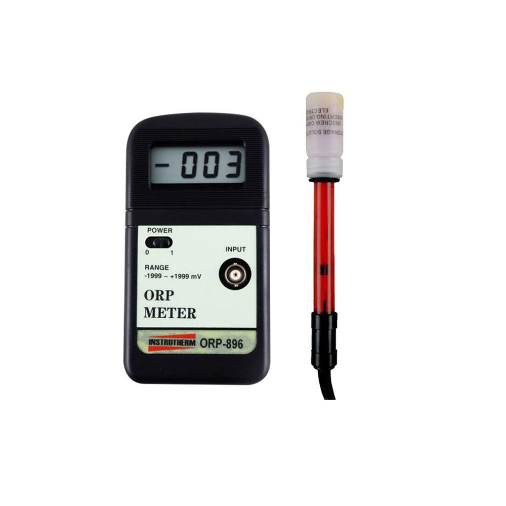 Kit Medidor Orp Digital Escala -1999 A 1999 mV Orp-896 Portátil Eletrodo Orp Bnc Corpo Epóxi Polo Platina Orp-897