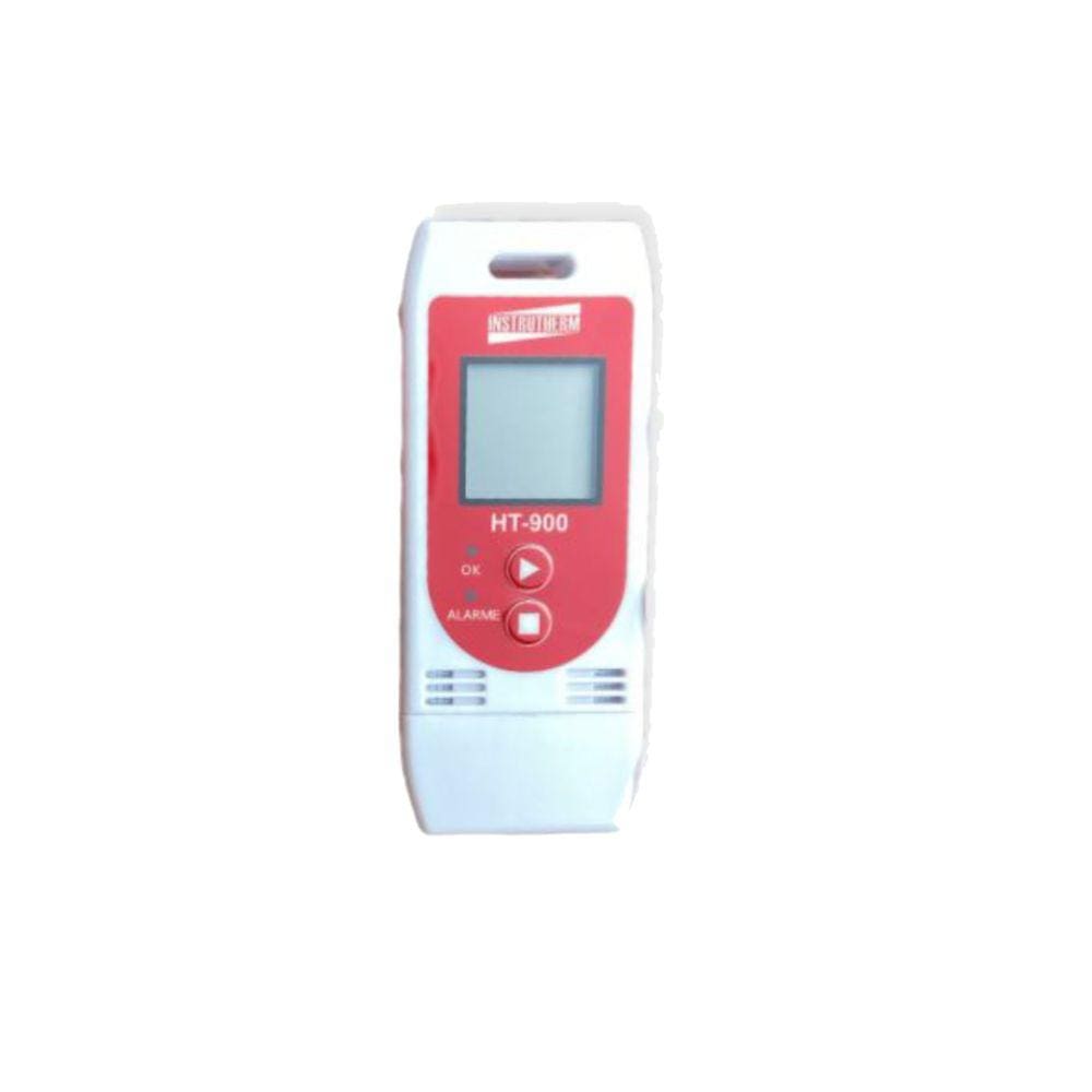 Kit 2 Datalogger Digital Temperatura Umidade 32000 Leituras Alarme Usb Ht-900 Portátil Instrutherm