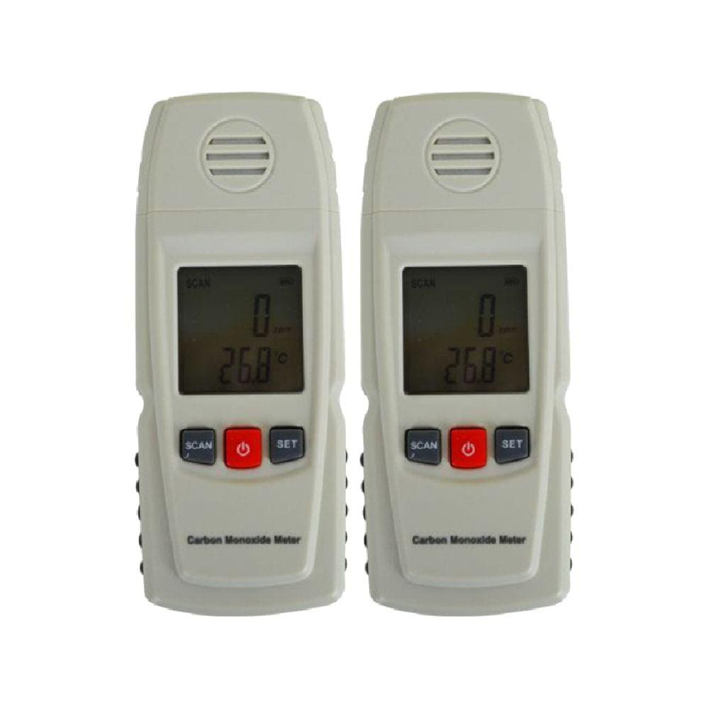 Kit 2 Medidor Digital Monóxido Escala 0 A 1000Ppm Carbono Temperatura Alarme Co-6000 Portátil Instrutherm