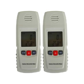 Kit 2 Medidor Digital Monóxido Escala 0 A 1000Ppm Carbono Temperatura Alarme Co-6000 Portátil Instrutherm