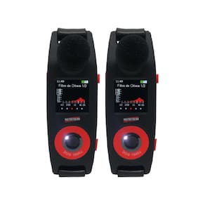 Kit 2 Dosímetro Digital Ruído 35 A 140Db 680 Horas Oled Filtro Banda Microfone Dos-1000x Portátil Maleta Com Certificado