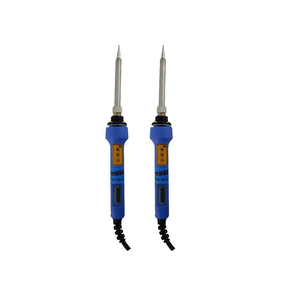 Kit 2 Ferro Solda Digital 80W Lead Free Temperatura Ajustável 100°C A 430°C Fsd-100-220V Portátil Instrutherm