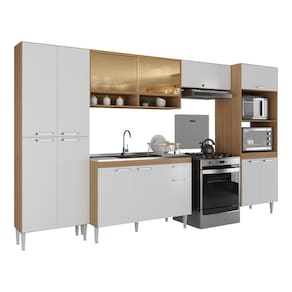 Armário de Cozinha Completa com Gabinete de Pia 5 Pçs Paris Multimóveis MP2221