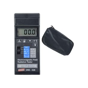 Kit Medidor Campo Eletromagnético Digital Faixa 0,01 A 2000 µT Baixas Frequências Sensor Dre-025 Portátil Estojo Vinil