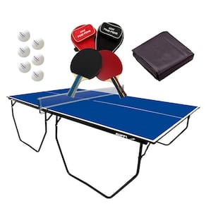 MESA PING PONG MDF 15mm 1009 KLOPF + Kits Raquete, Bolinhas c/ Estojos + Capa Mesa Aberta