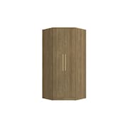 Guarda-Roupa de Canto 2 Portas Kappesberg Adapt Nogueira
