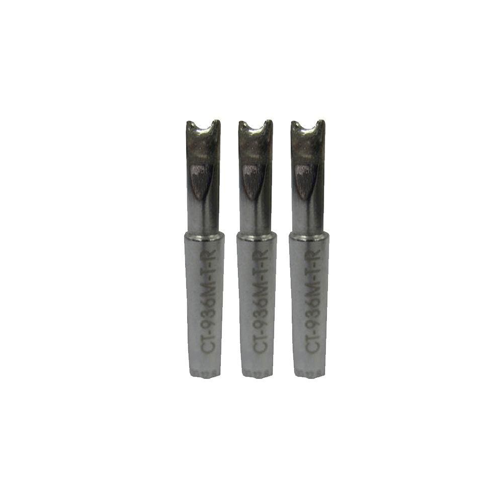 Kit 3 Ponta Côncava Ferro Pf-300 5,1Mm Abertura Utilizada Estação Solda Esd-905 Es-915 Instrutherm
