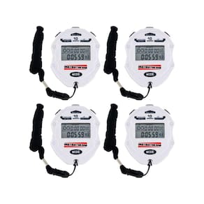 Kit 4 Cronômetro Digital 99 Lap Split 10 Memórias Relógio Calendário Alarme Contador Temporizador Cd-3000 Portátil