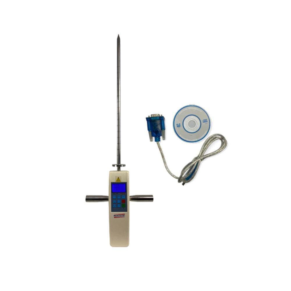 Kit Penetrômetro Digital Dureza Solo Faixa 1 A 50Kg Profundidade 450mm Pico Dds-100 Portátil Maleta Cabo Extensor Crs-80