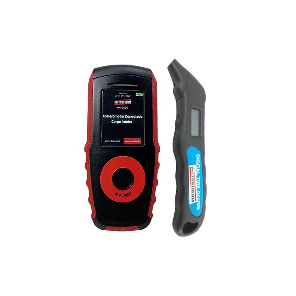 Kit Medidor Vibração Digital Corpo Filtro Banda Aceleração Wheel Pressão Pneu Psi Kpa Bar Certificado Calibração