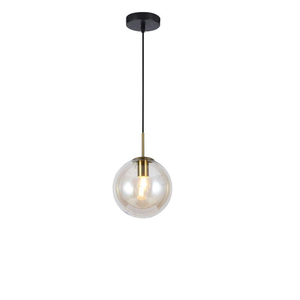 Pendente Glass Globo Âmbar 20cm 1E27