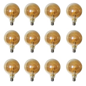 Lampada Multifilamento 30W Kit 12 Unidades Led Bivolt Vintage Decoraçao Retro Lustre Pendente Casa Iluminaçao