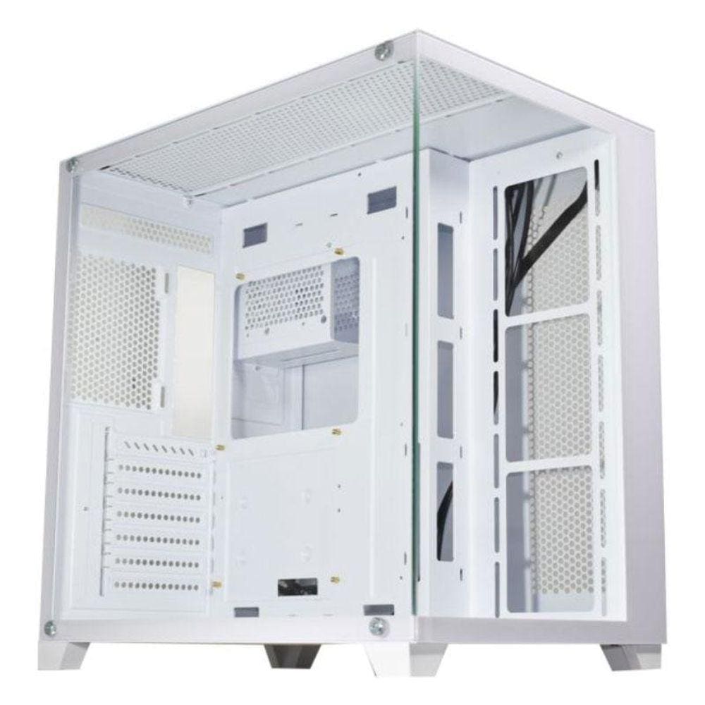 Gabinete Gamer K-Mex Ghost Shark ATX - Lateral e Frontal em Vidro Temperado - USB 3.2 - ATX - Branco