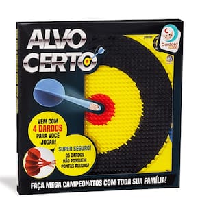 Jogo Alvo Certo Com Quatro Dardos Cardoso Toys 8401