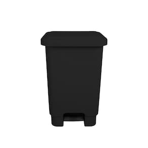 Cesto Lixeira Plástica Resistente Pedal 50 Lts Preto