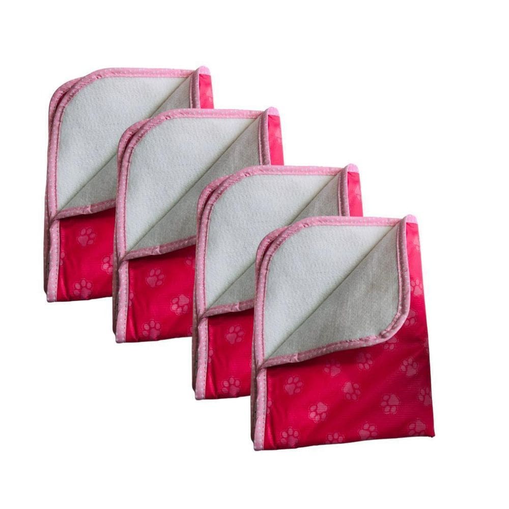 Kit 4 Tapete Lavável Antivazamento Higiênico Cão 40X50 Fbrp