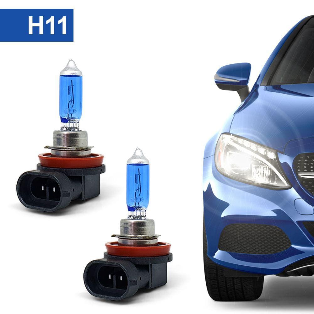 Par Lâmpadas H11 Farol Milha Toyota Rav4 Super Branca Halogena Inmetro Gerlux 2004 2005 2006 2007 2008