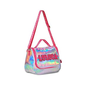 Lancheira Luluca Holográfica Bolsa Térmica Escolar Menina