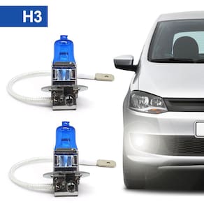 Par Lâmpadas H3 Farol Milha Ford Edge Super Branca Halogena Inmetro Gerlux 2007 2008 2009 2010