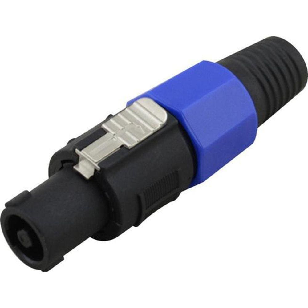 Conector Speakon Macho 4 Vias De Linha Resistente Com Trava