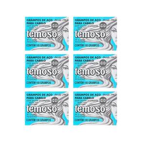 Grampo Teimoso N 5 Com 100Un Louro - Kit Com 6Un