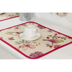 Kits De 2 Pc. Jogos Americano Birds Em Gobelino