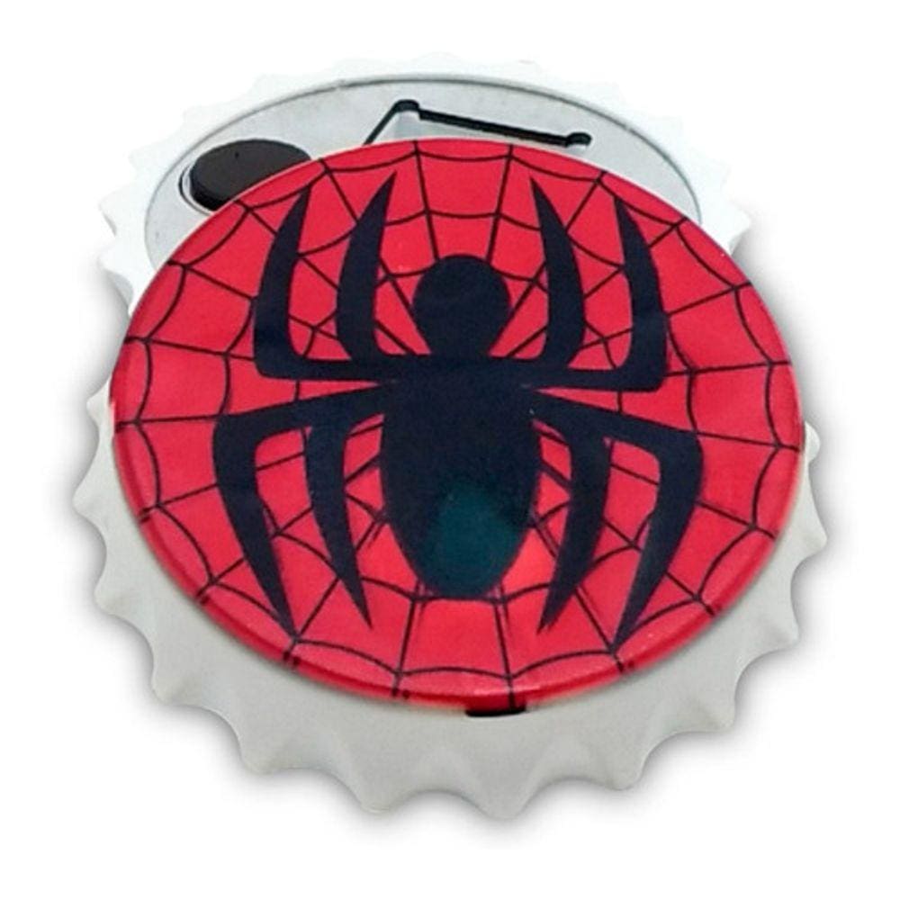 Abridor De Garrafa Spider Man Simbolo Com Imã
