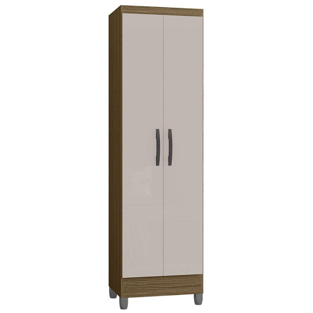 Armario Multiuso 2 Portas 991 Castanho Off White POQQ