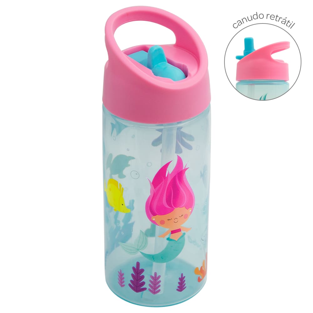 Garrafinha Infantil Aventuras 380ml Buba - Sereia