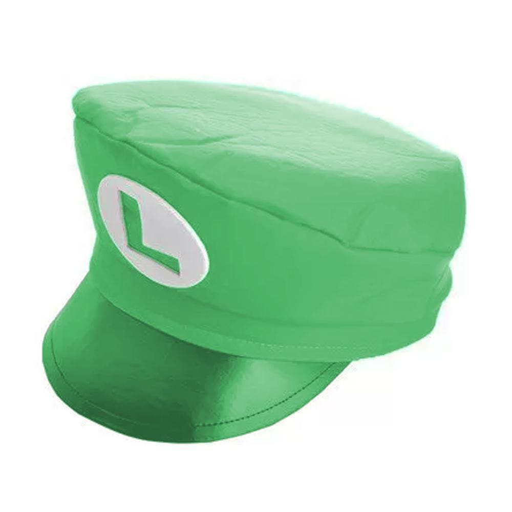 Chapéu Quepe Mário Bros Luigi Verde Infantil Simples Espuma