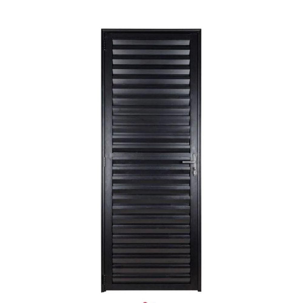 Porta Palheta 210x90 L/Esq. - Alumínio Preto - Linha 25