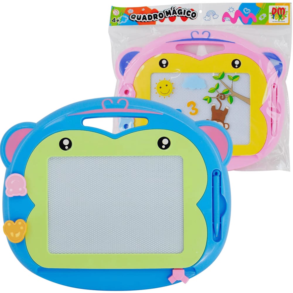 Brinquedo Quadro de Desenho Mágico Macaco Azul Dm Toys