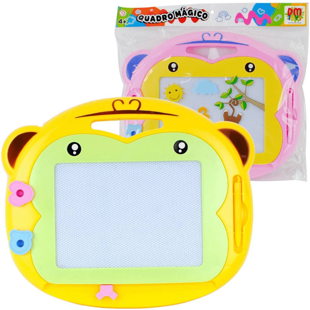 Brinquedo Quadro de Desenho Mágico Macaco Amarelo Dm Toys