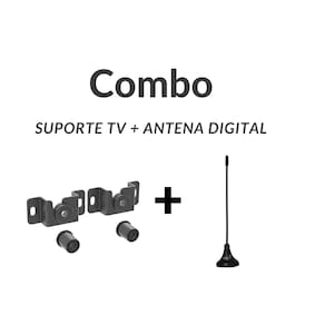 Combo Suporte TV de Parede + Antena Digital