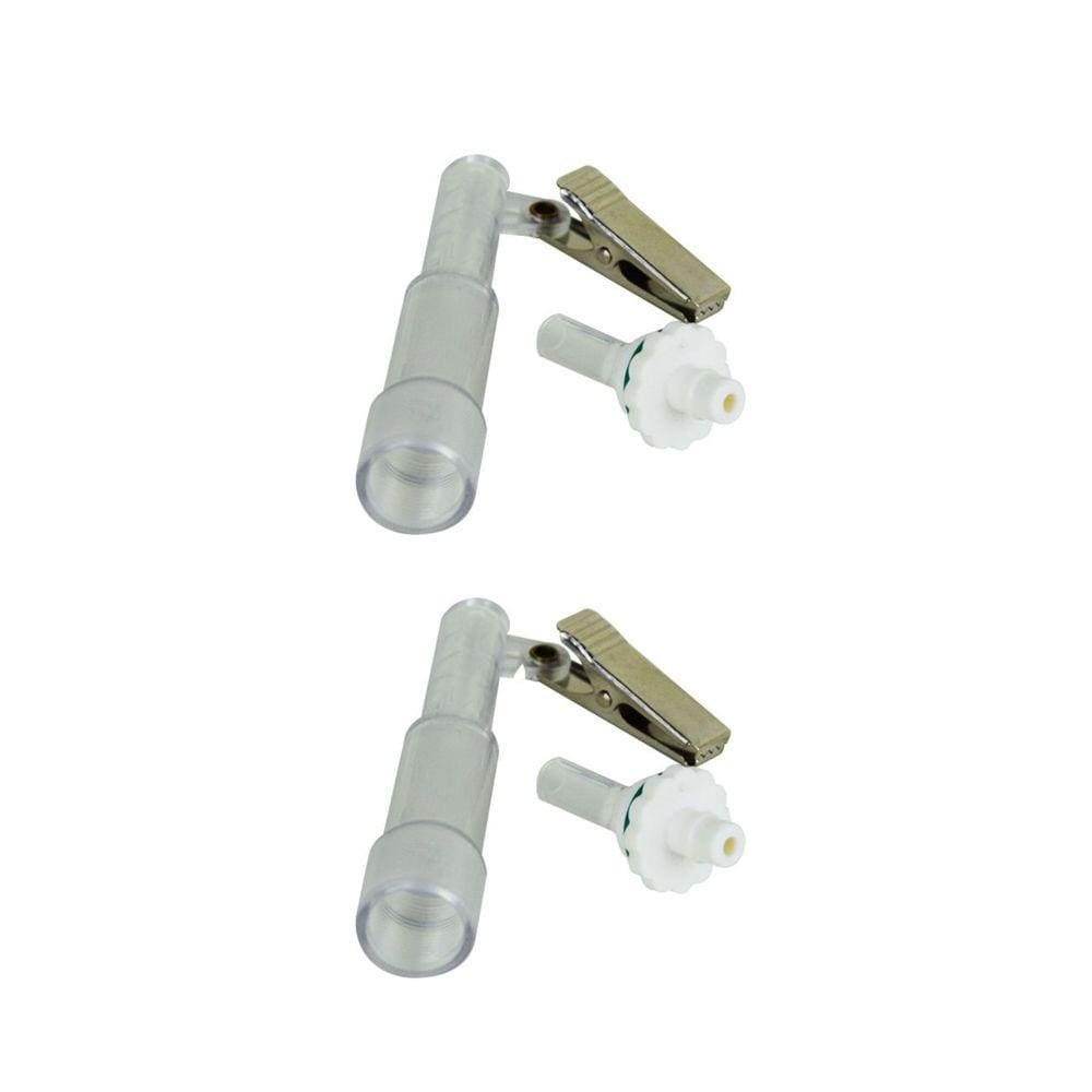 2 Kit Suporte Tubos Amostragem Agentes Químicos Poeira Gases Vapores Carvão Sílica Gel Mangueira Tygon Tampa Proteção