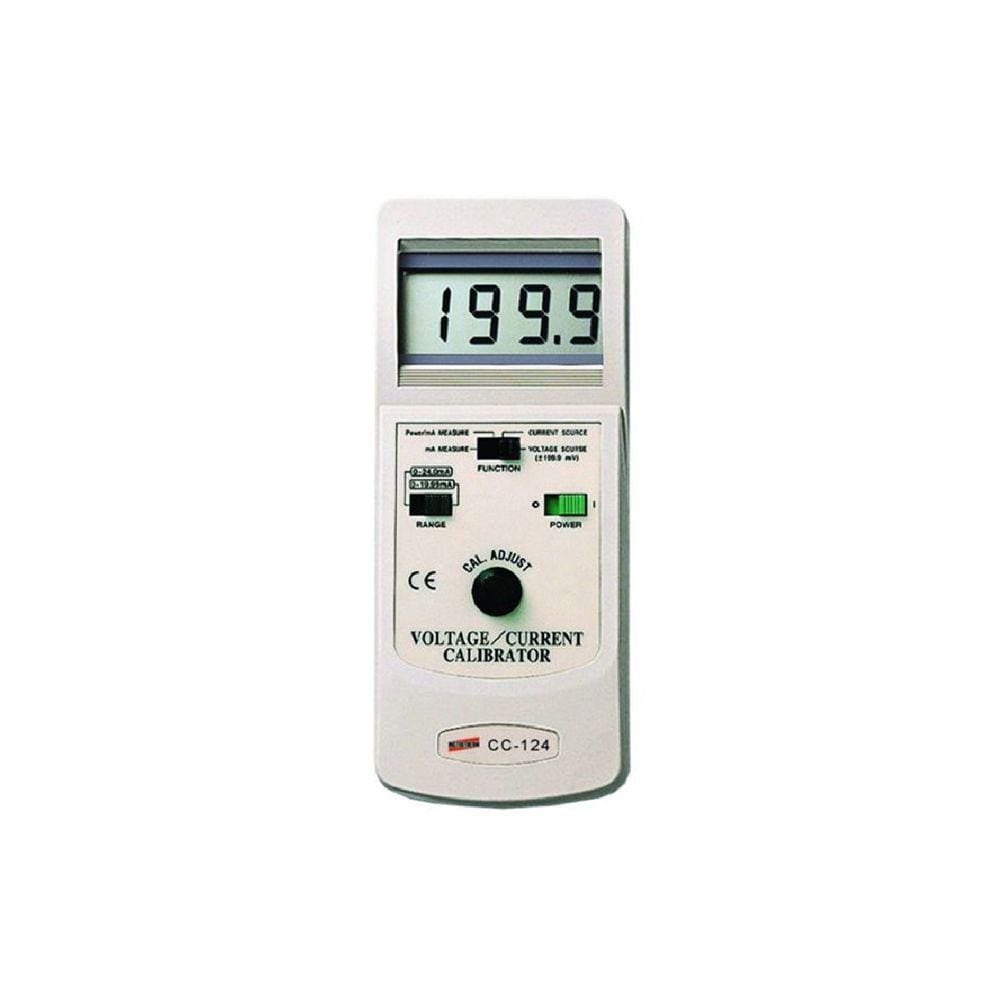 Calibrador Digital Voltagem Alimentação Corrente Dois Fios Mvdc Cc-124 Portátil Instrutherm Com Ponta Prova Garra